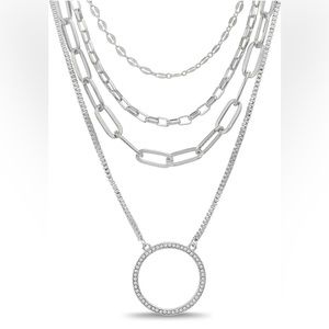 Women's silver necklace